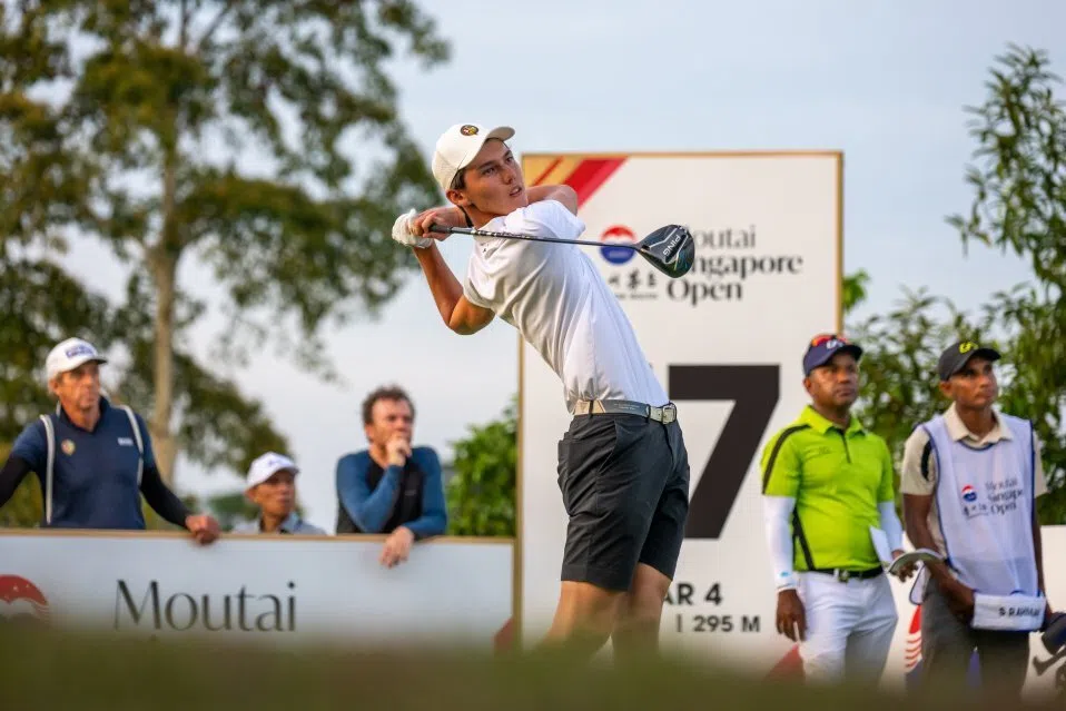 Troy Storm, 16, made the cut at the Moutai Singapore Open, the first professional tournament he is participating in.