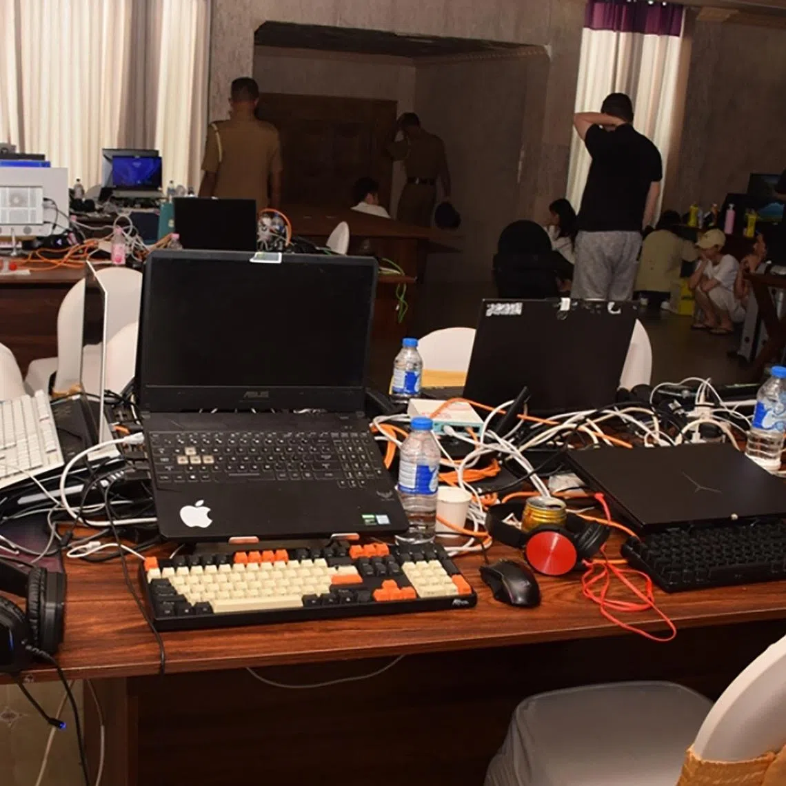 During the three-month operations, hundreds of suspects were arrested in Sri Lanka for their involvement in cyber scam centres.