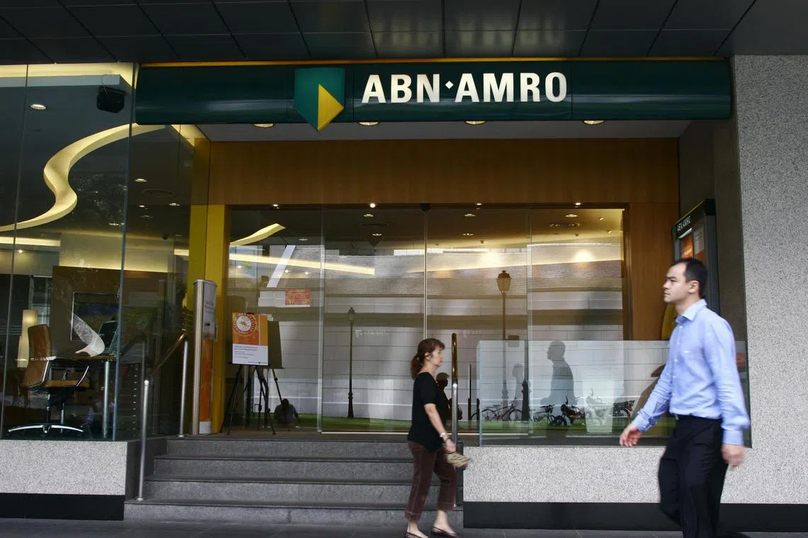 Generic photo of ABN-AMRO bank.