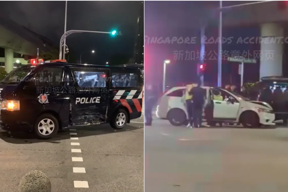 The accident occured at the junction of Woodlands Avenue 3 and Woodlands Centre Road. 