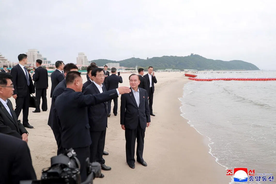 Senior Chinese delegation visits North Korea’s Wonsan Kalma resort, KCNA says