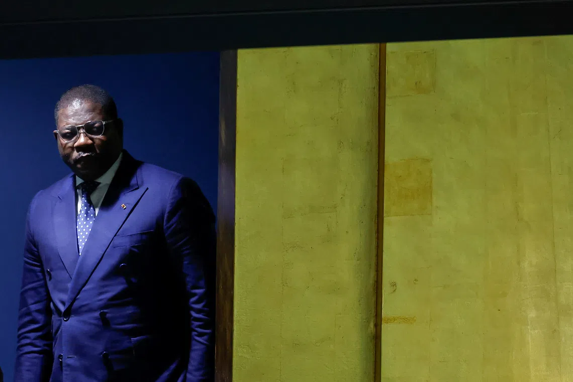 Guinea-Bissau's Prime Minister Ilidio Vieira Te walks to the podium to address the 81st United Nations General Assembly at UN headquarters in New York City, US, September 25, 2026. REUTERS/Eduardo Munoz