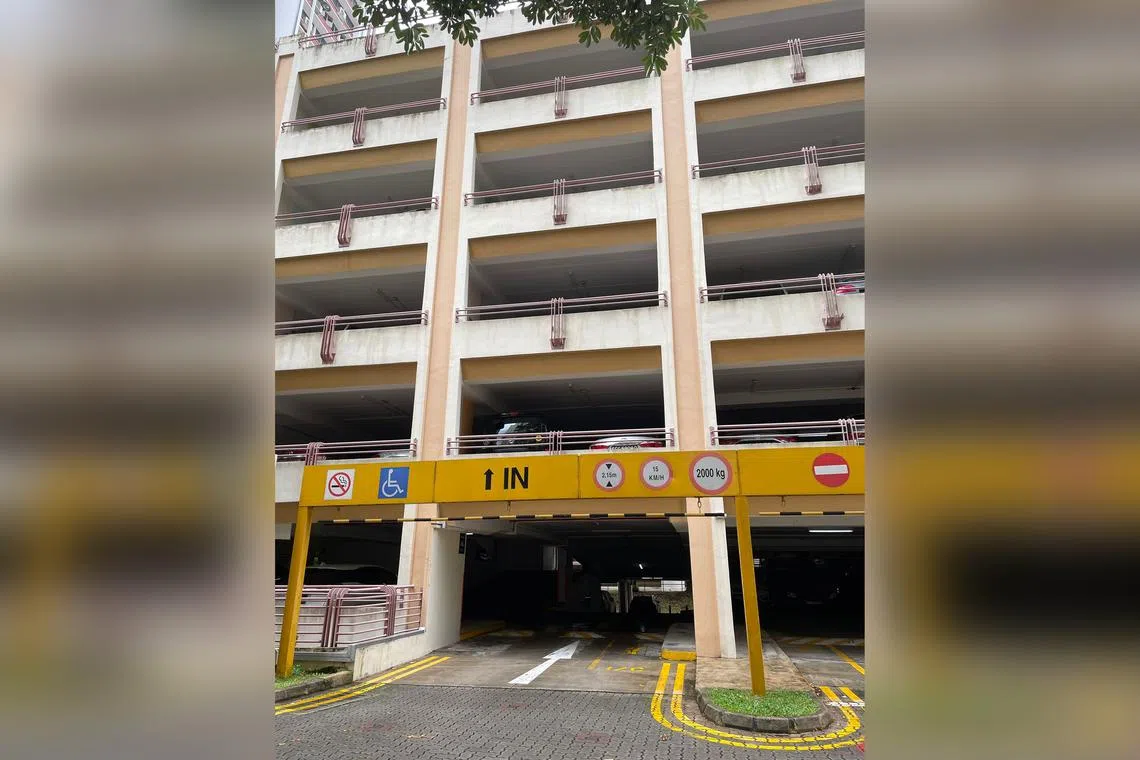 An anonymous user on Facebook said the cars were moved by tow trucks into the multi-storey carpark at Block 120B, Kim Tian Place, and parked on the upper floors. 