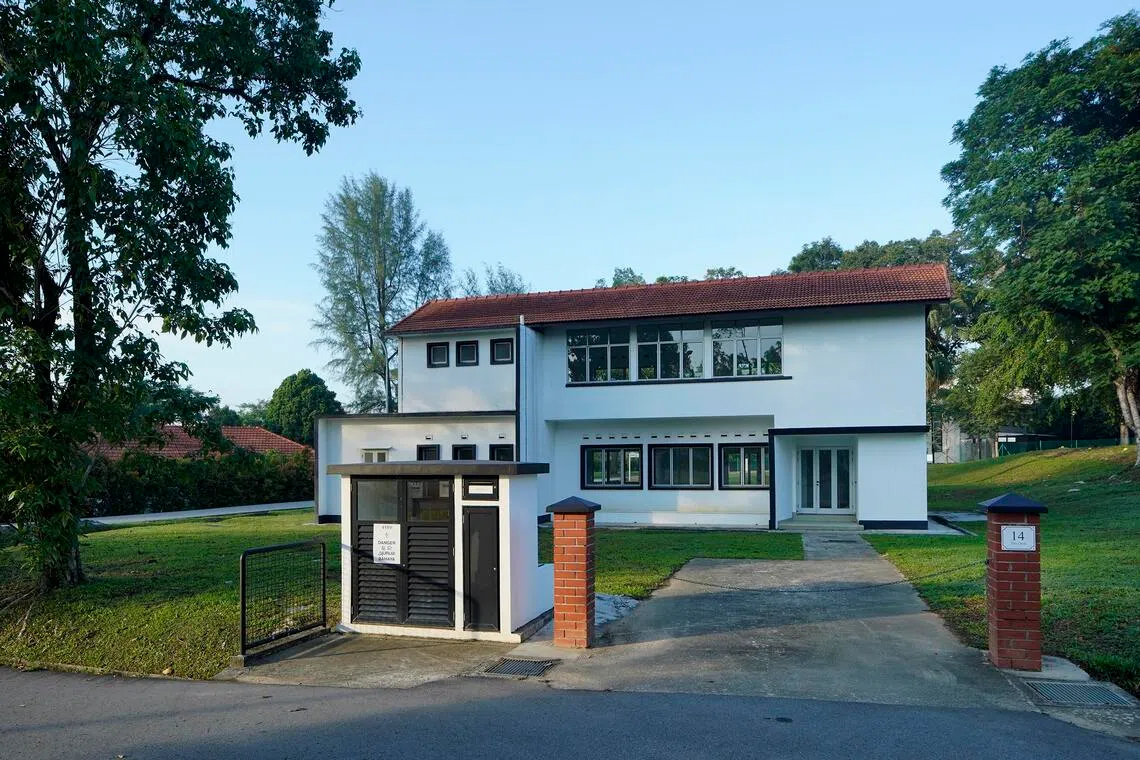 JTC is offering 14 The Oval for a three-year lease, along with two other heritage bungalows.