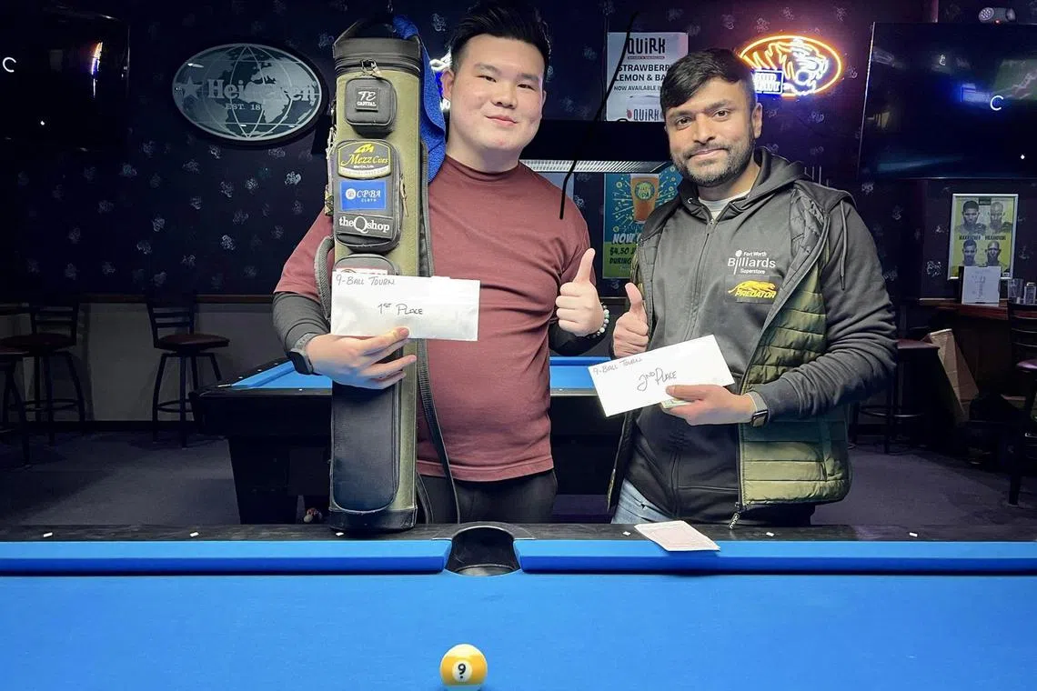 dlpool14 - Singaporeans Aloysius Yapp and Sharik Sayed finished first and second respectively at the Kansas City 9-Ball Classic.




Credit: Courtesy of Sharik Sayed