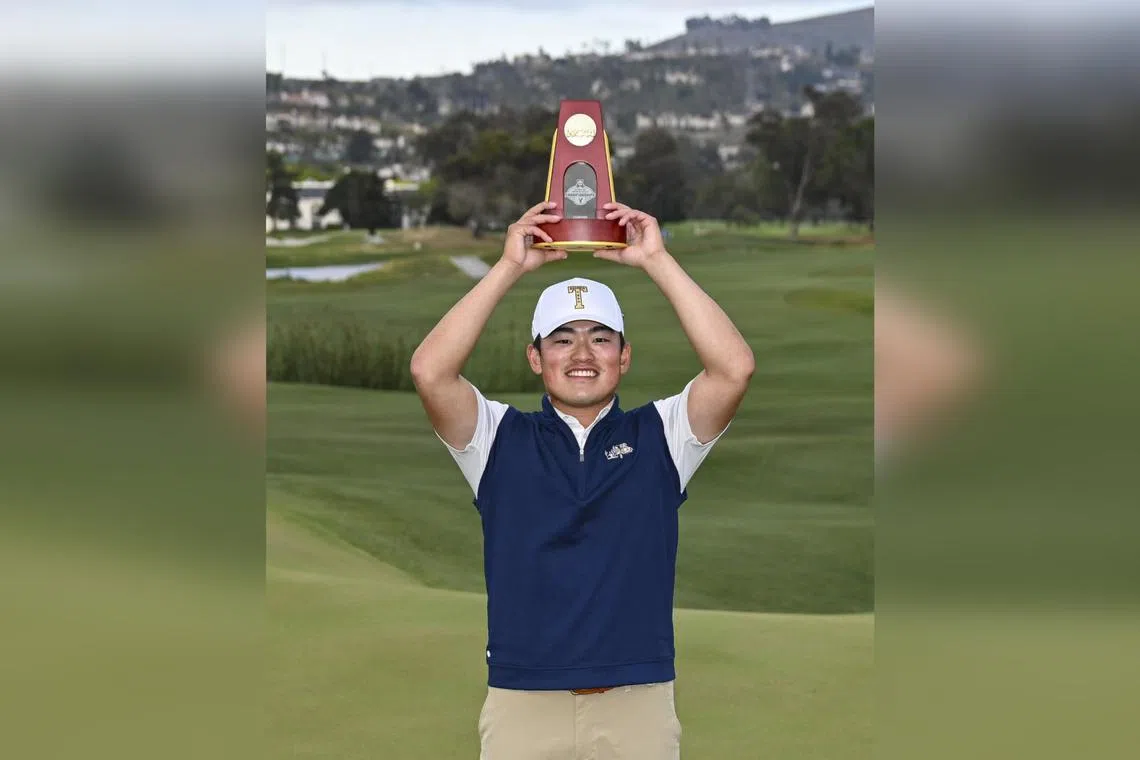 Hiroshi Tai, 22, is the first Singaporean golfer to win the NCAA national individual championship on May 27 in Carlsbad, California.