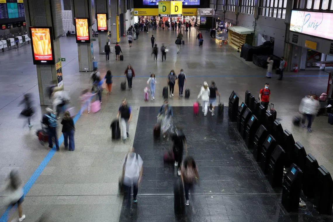 FILE PHOTO: General view of the Sao Paulo International Airport in Guarulhos, Brazil, December 19, 2022. REUTERS/Carla Carniel/File Photo