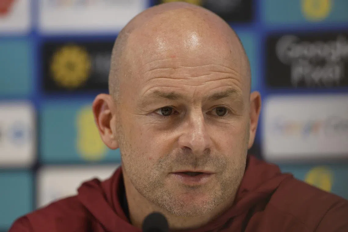 Soccer Football - Nations League - England Press Conference - Carton House, Kildare, Ireland - September 6, 2024 England interim manager Lee Carsley during the Press Conference Action Images via Reuters/Jason Cairnduff