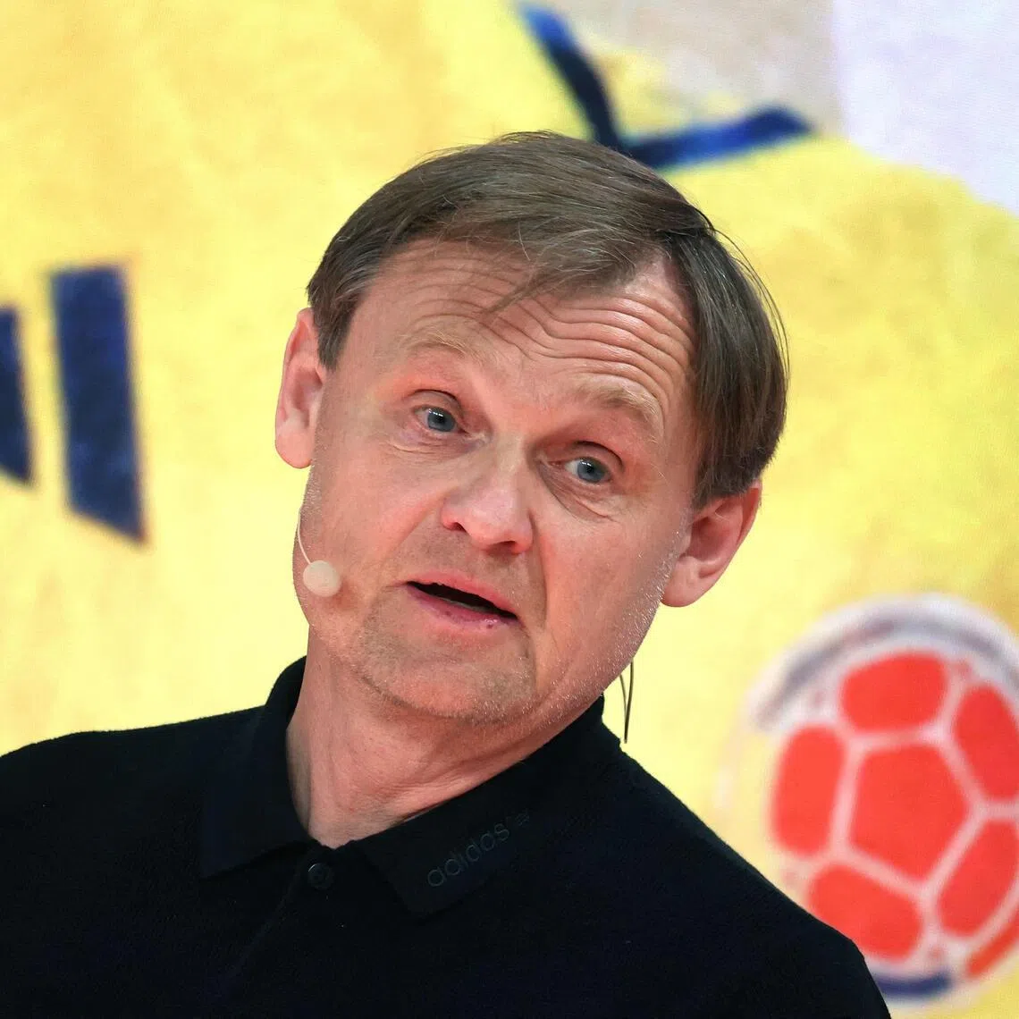 CEO Bjorn Gulden tells reporters Adidas employees affected by war in the Middle East have been sheltering in place. 