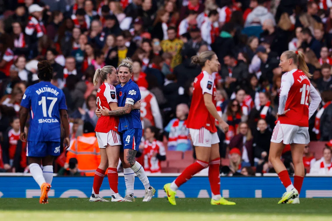 Arsenal rue disallowed goals in 1-1 WSL draw with Chelsea