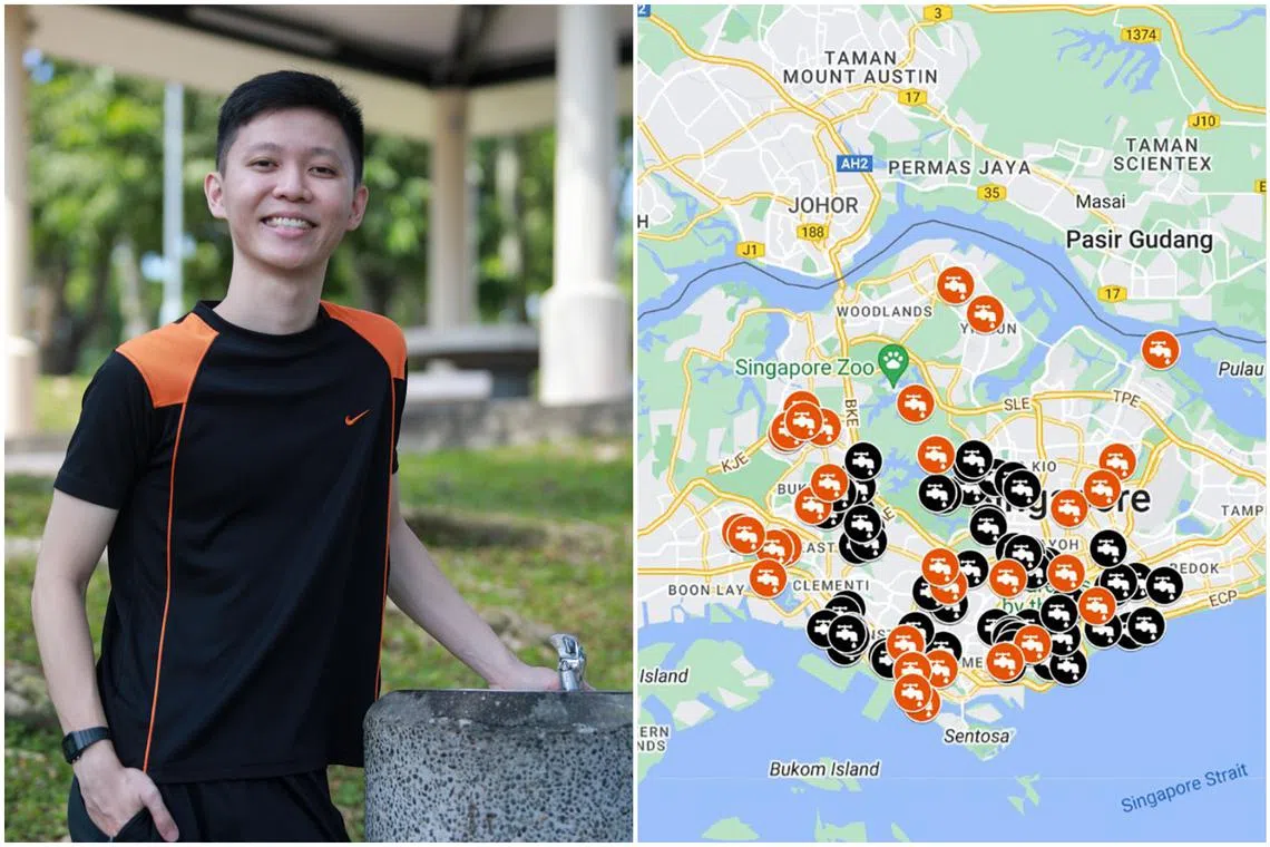 Mr Tng Ming Kang hopes Singaporeans will help to contribute to his project and make his map a more useful one for the public.