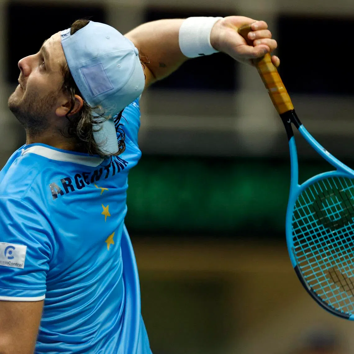 Tennis - Davis Cup - Qualifiers - South Korea v Argentina - Gijang Gymnasium, Busan, South Korea - February 8, 2026 Argentina's Marco Trungelliti in action during his match against South Korea's Hyeon Chung REUTERS/Kim Soo-Hyeon/File Photo