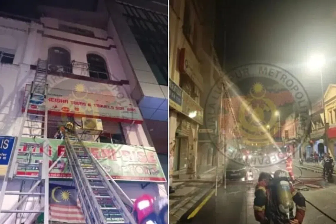 The fire affected the ground and first floors of the building.