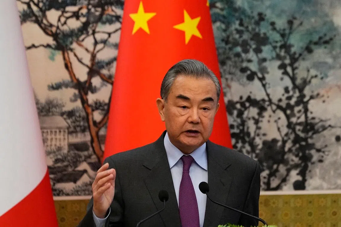Mr Wang Yi also said he noted Iran had described its actions as limited and carried out in self-defence. 