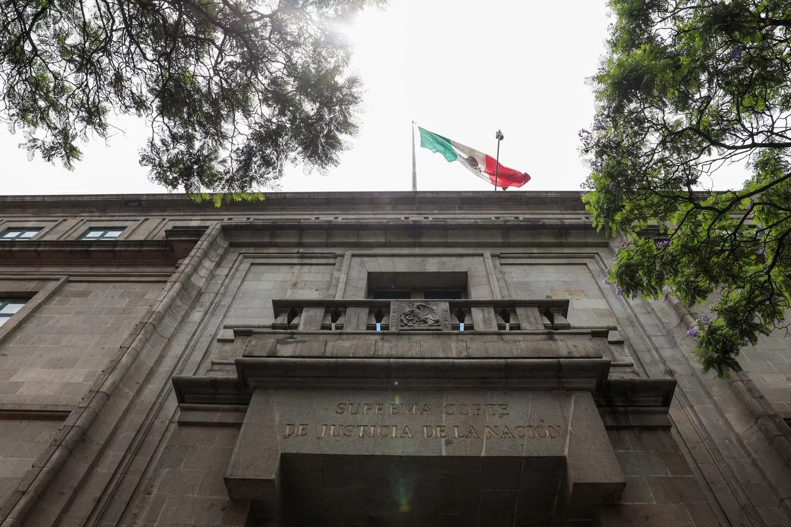 A general view of the Supreme Court of Justice in downtown Mexico City, Mexico May 27, 2025. REUTERS/Raquel Cunha/File Photo