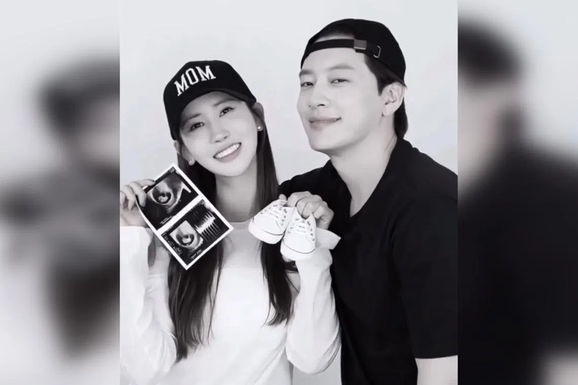 Actress Lee Da-hae, singer Se7en expecting first child three years after marriage