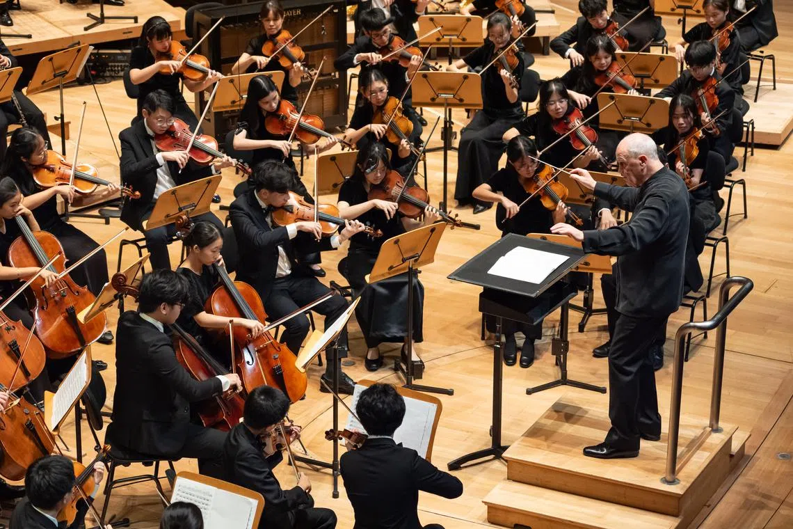 Hans Graf is the first music director from the Singapore Symphony Orchestra to lead the Singapore National Youth Orchestra in a concert. 