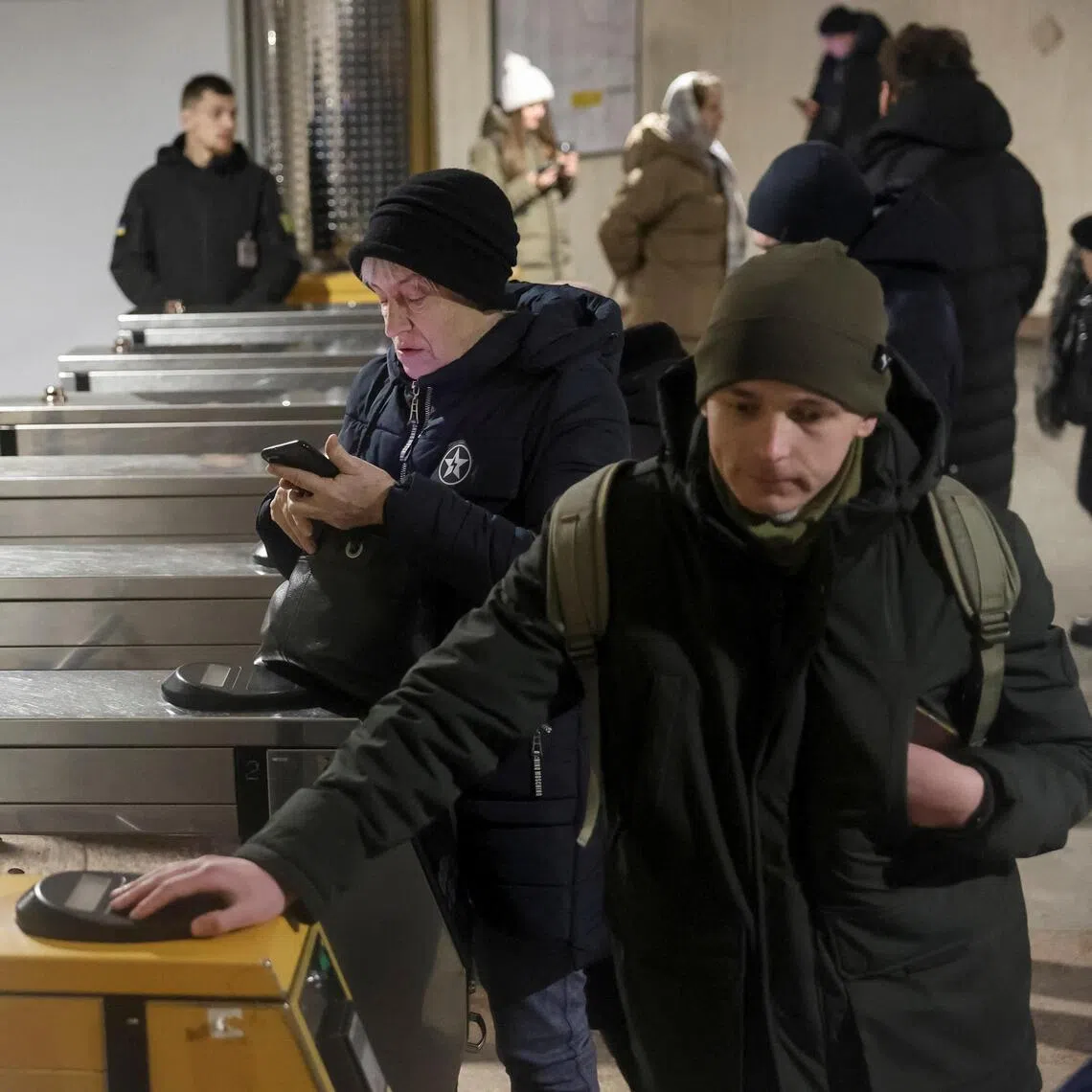 All lines on Kyiv's metro were shut down as a result of the outage.