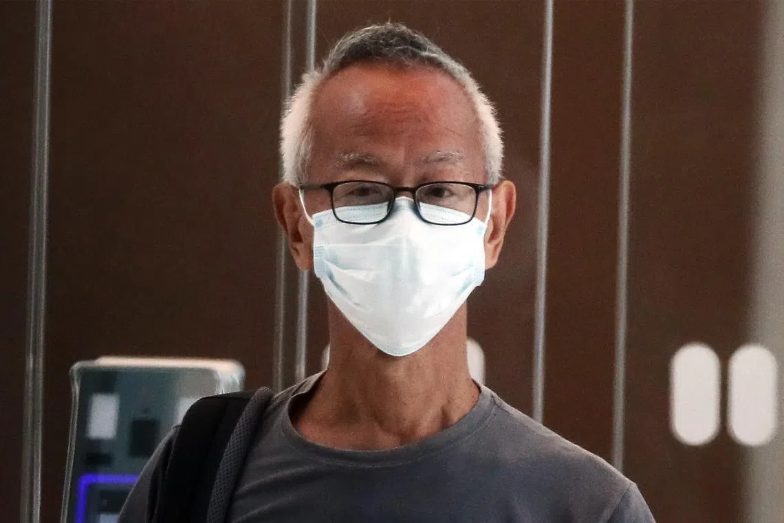 Seet Siau Khuang at the State Courts in 2022. He received a discharge amounting to an acquittal on Feb 13, almost three years after being sentenced.