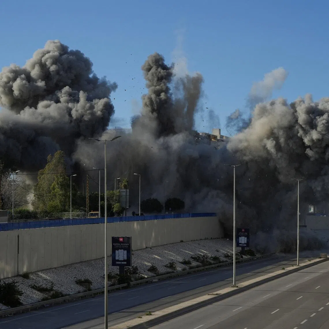 An explosion takes place in a building following an Israeli strike, amid escalating hostilities between Israel and Hezbollah, as the U.S.-Israel conflict with Iran continues, in Beirut, Lebanon, March 31, 2026. REUTERS/Mohammad Yassine