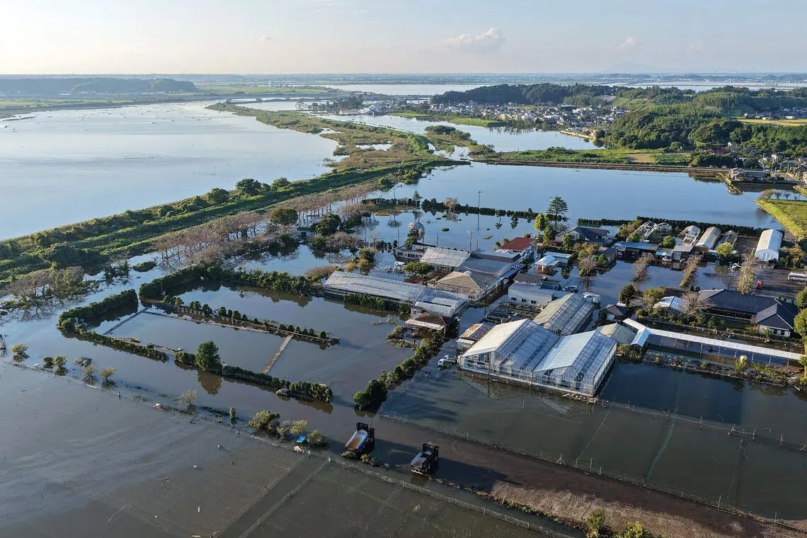 Over 10,000 homes remain without power in eastern Japan after Typhoon Dujuan