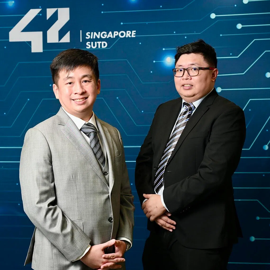 Mr Brian Young (left) and Mr Jeffrey Goh are the first Singaporeans to reach the highest certification levels offered by 42 Singapore.