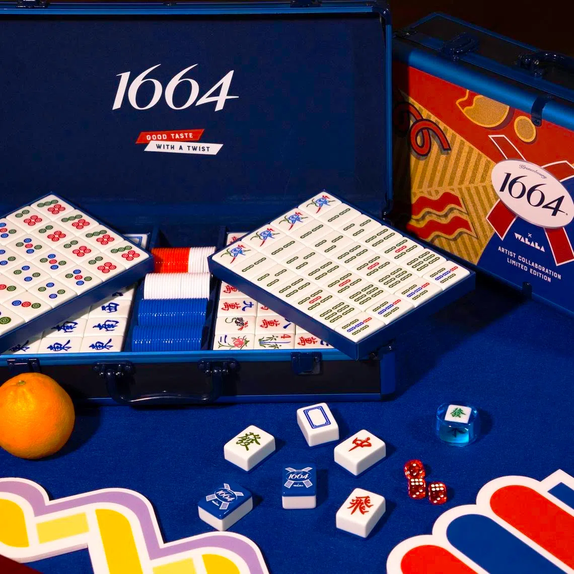 The limited-edition 1664 x Camille Walala Mahjong set for Chinese New Year 2026.