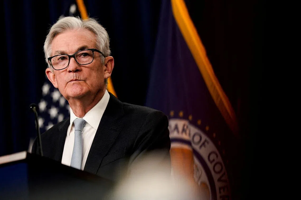 Fed chair Jerome Powell indicated that policy rates will likely rise more than previously anticipated and stay elevated.