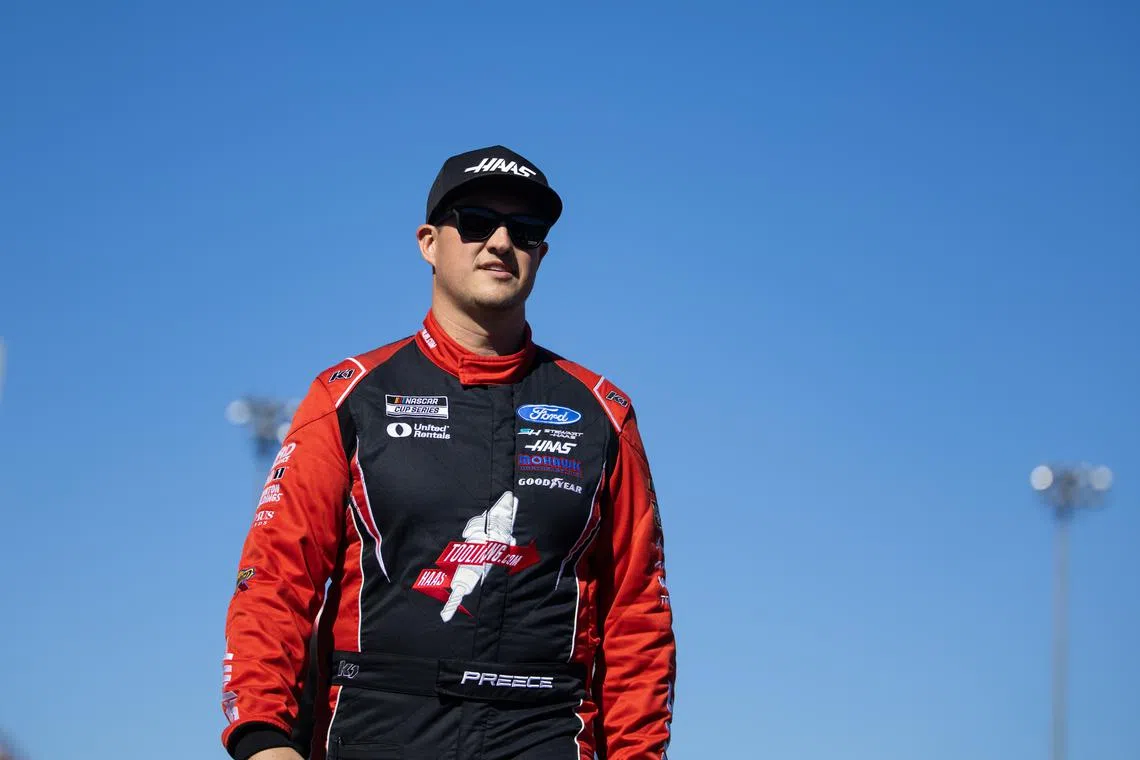 Nov 10, 2024; Avondale, Arizona, USA; NASCAR Cup Series driver Ryan Preece (41) during the NASCAR Cup Series Championship race at Phoenix Raceway. Mandatory Credit: Mark J. Rebilas-Imagn Images/ File Photo