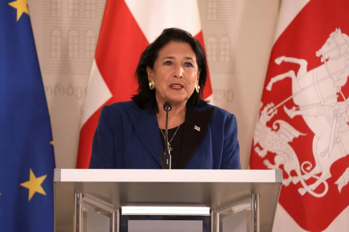 Georgia's President Salome Zurabishvili alleged that there was a "Russian special operation" to undermine the election.