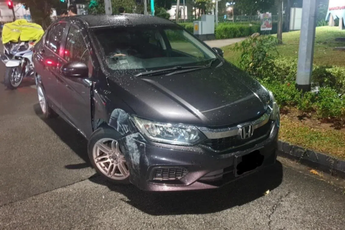 Lawrence Ong Han Ming, 48, was accused of losing control of his vehicle while driving along Tampines Avenue 5, hitting a traffic light pole and road kerb.