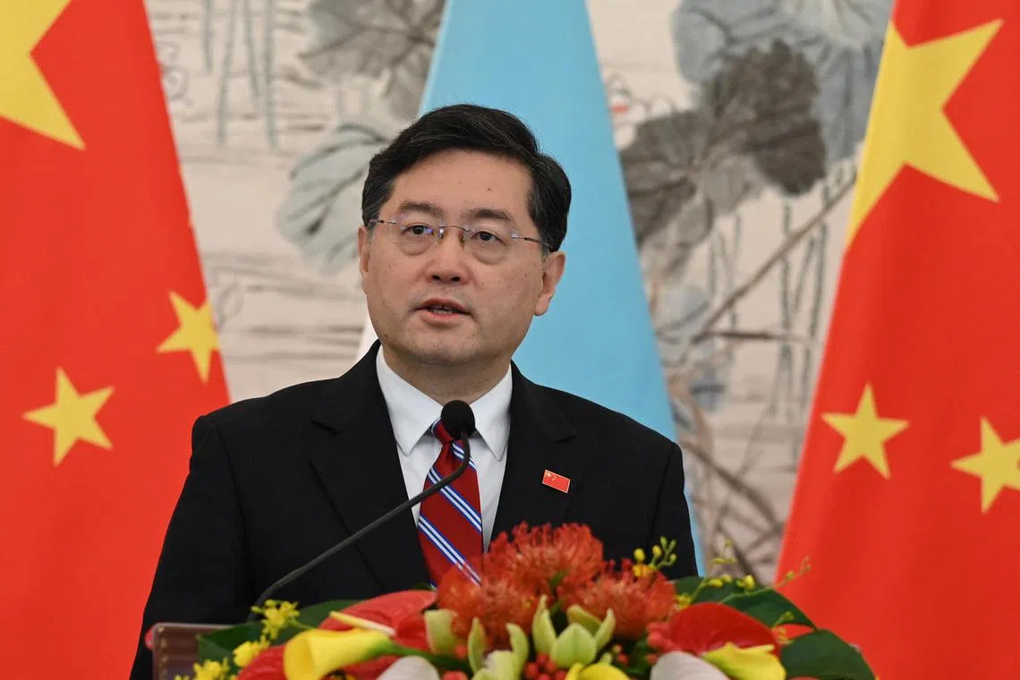 Mr Qin remains a member on the Communist Party’s decision-making central committee.