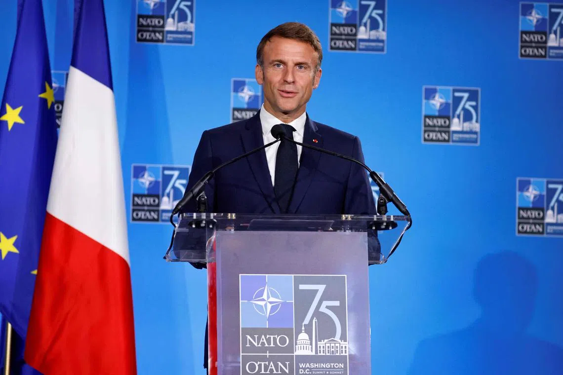 Mr Macron also said that France will continue to support Ukraine “as long as necessary.”
