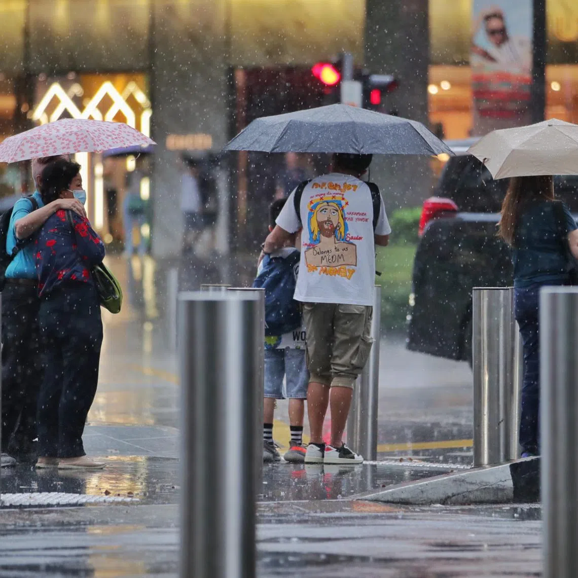 Dry weather is forecast over the surrounding region on Tuesday, NEA said, though some rain is expected in Singapore. 