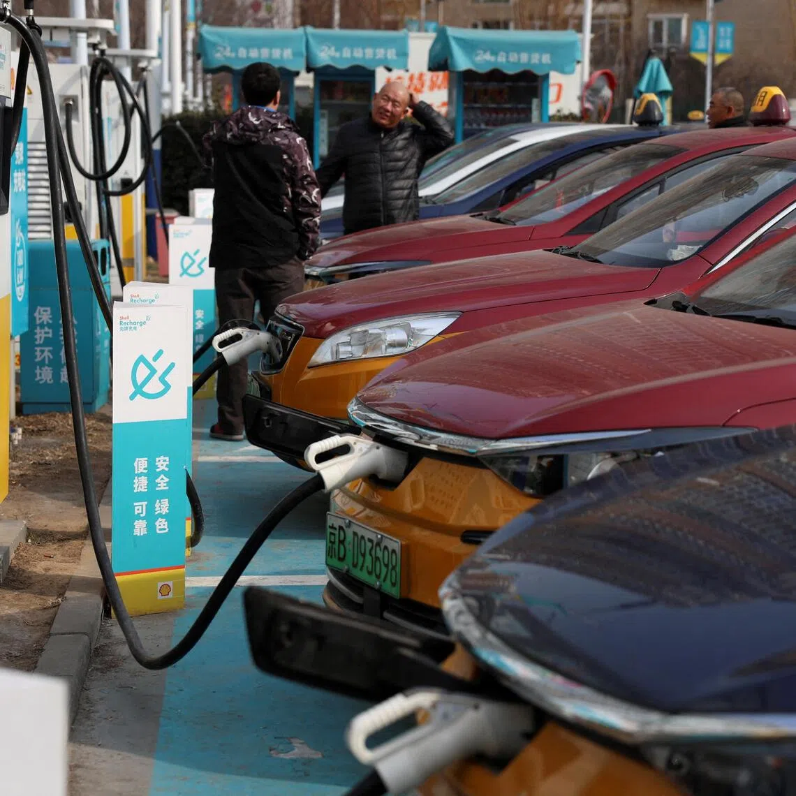 Drivers in China started turning to charging stations instead of petrol pumps as the Iran war drove fuel prices up.