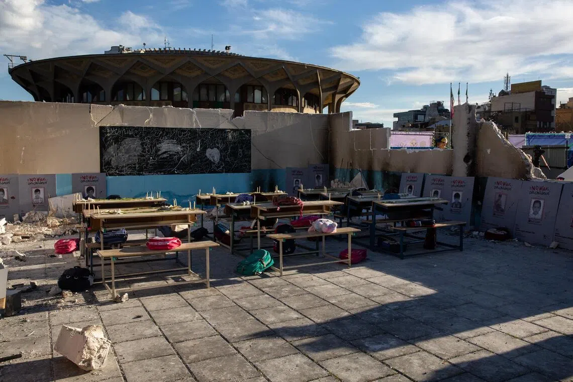 Families of Iranian children killed in school air strike pen letter to Pope Leo