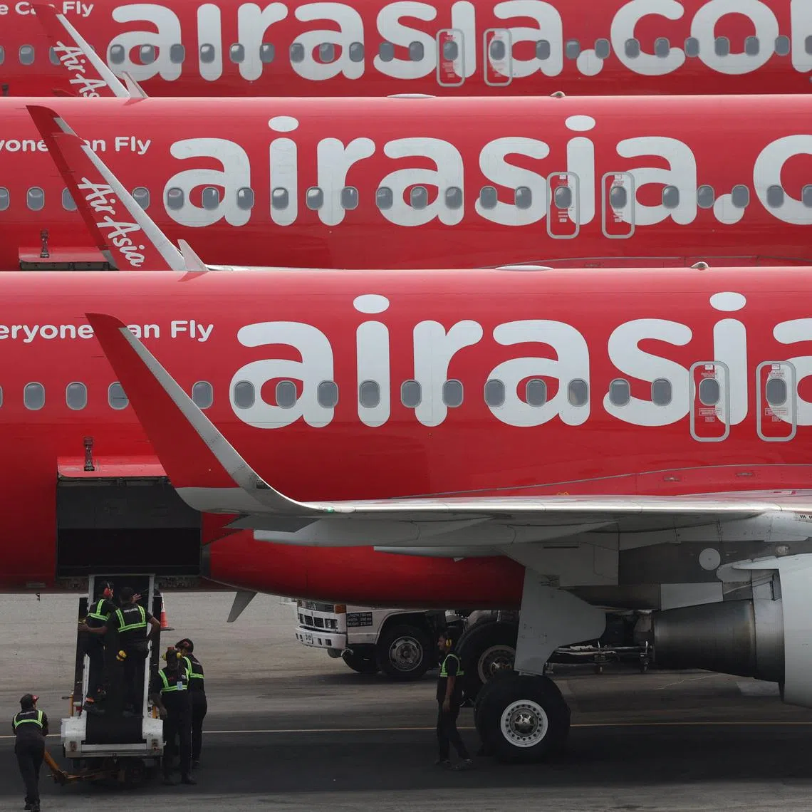 About 10 per cent of the airlines overall flights have been cut so far.