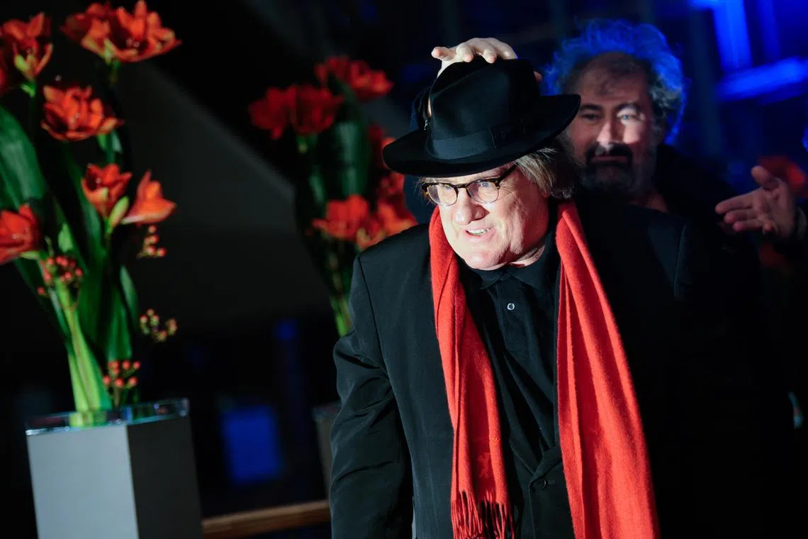 FILE PHOTO: Actor Gerard Depardieu arrives for the screening of the movie 'Saint Amour' at the 66th Berlinale International Film Festival in Berlin, Germany February 19, 2016. REUTERS/Stefanie Loos/File Photo