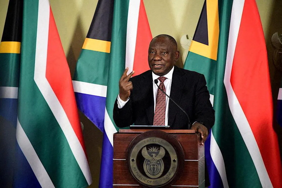 South Africa’s Cyril Ramaphosa is expected to host China, India and Brazil for the annual three-day summit starting on Tuesday.