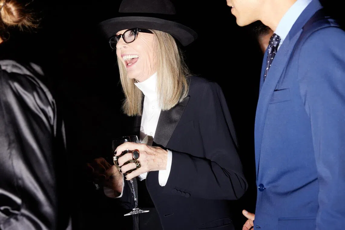 Diane Keaton, seen here in a file photo from October 2022, was admired for both her dramatic power and her comedic timing.