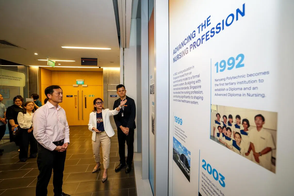 Minister for Health and Coordinating Minister for Social Policies Ong Ye Kung at the launch of the Doctor of Nursing Practice on Aug 1.