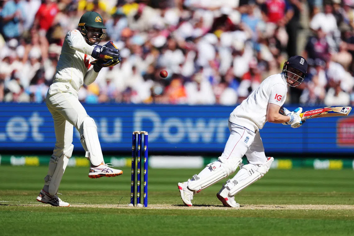 Cricket - The Ashes - Australia v England - Fourth Test - Melbourne Cricket Ground, Melbourne, Australia - December 27, 2025 England's Harry Brook in action REUTERS/Asanka Brendon Ratnayake