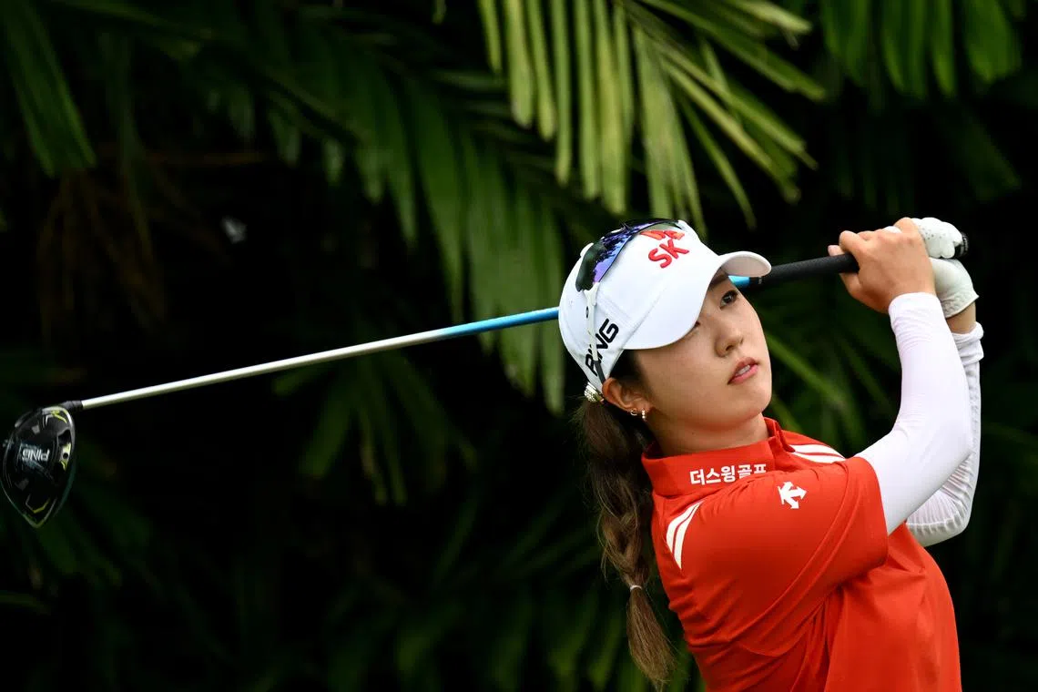 South Korean Kim Jae-hee sits atop the leaderboard after two rounds of the Hana Financial Group Singapore Women's Open with a two-stroke lead.