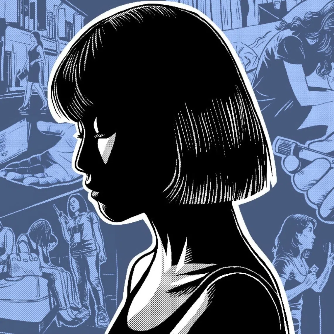 Serene (not her real name), a part-time outreach worker with Operation Mobilisation, giving out snacks to sex workers soliciting along Geylang’s alleyways as she tries to connect with them.