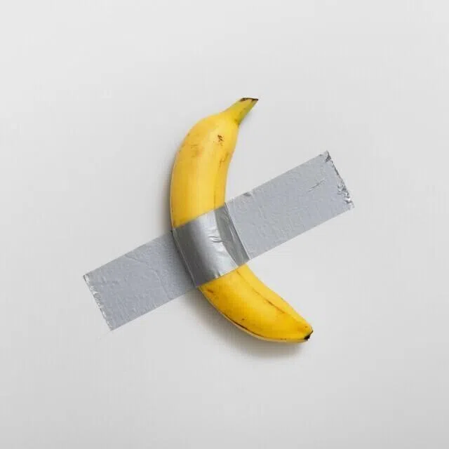 A banana forms a core part of a multimillion-dollar artwork by Italian visual artist Maurizio Cattelan.