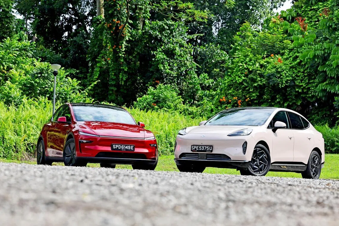 ST20260527_202665200737   KKelvin Chng

(In White)Hyptec HT vs (In Red)Tesla Model Y RWD Long Range


Outdoor shoot for Life Motoring review + cockpit + rear seats + boot + frunk


End date	Wed, 27. May 2026 12:00 AM