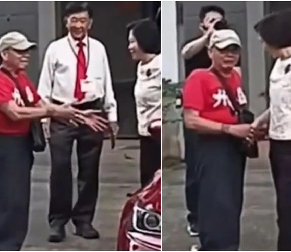A video that recently made its rounds on the internet shows Minister Gan Siow Huang shaking the hand of another man she was being introduced to before shaking the hand of the man in the red shirt and those of the others.