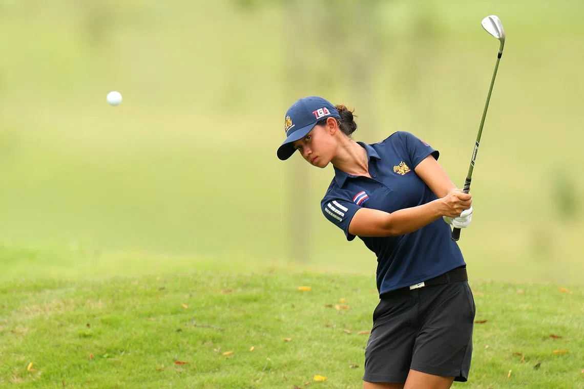Eila Galitsky of Thailand holds a three-stroke lead heading into the final day of the Women's Amateur Asia-Pacific Championship.