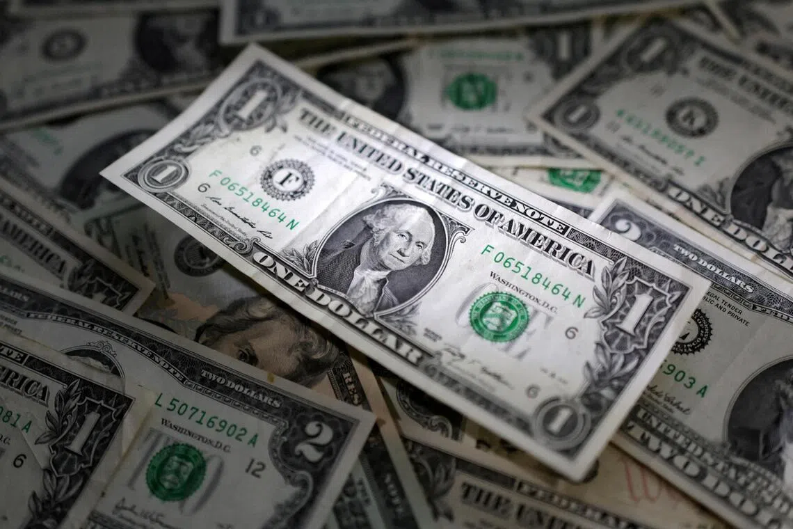 The US dollar hit a seven-week high on Sept 2 as investors turned to the US currency.