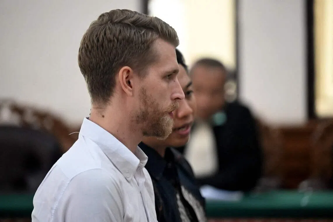 Kial Garth Robinson is one of two British men jailed for smuggling cocaine in Bali. 